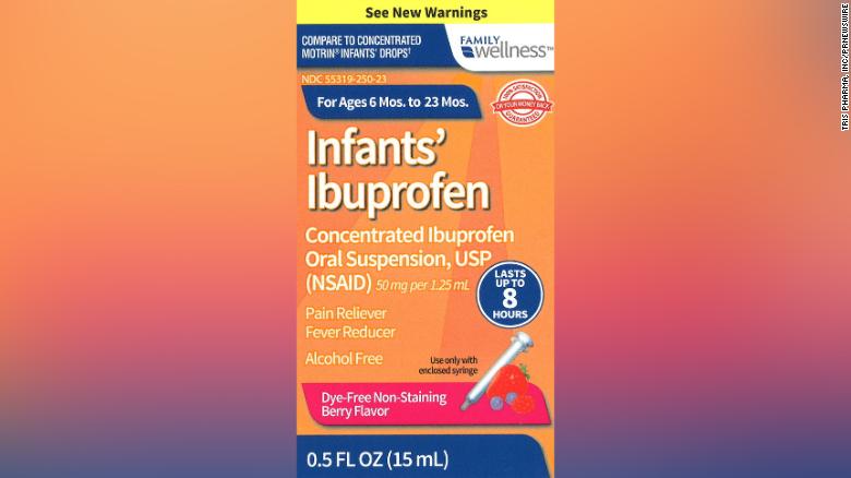 Infants Ibuprofen Box