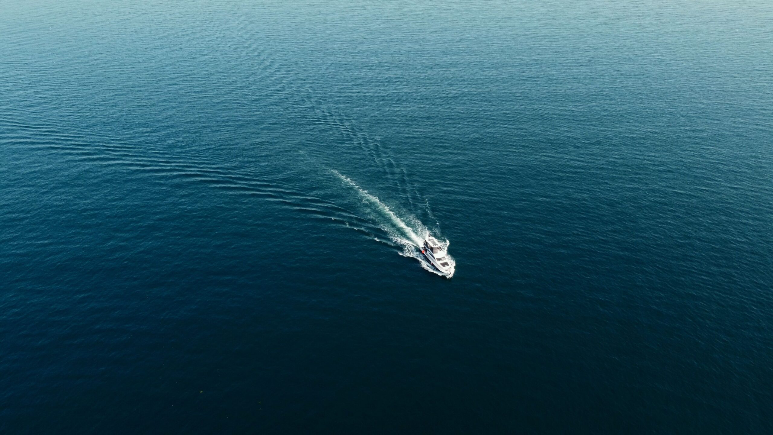 Motorboat speeding across open water, leaving a wake, illustrating New Jersey boating accident risks over Labor Day weekend. 